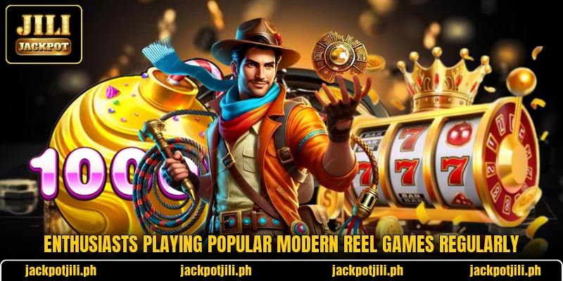 Enthusiasts playing popular modern reel games regularly Enthusiasts playing popular modern reel games regularly