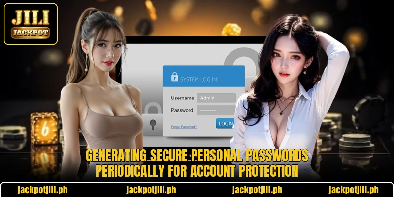 Generating secure personal passwords periodically for account protection Generating secure personal passwords periodically for account protection