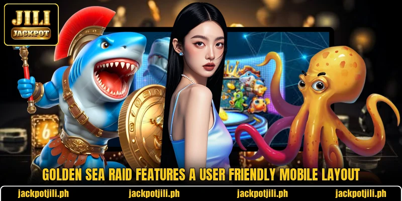 Golden Sea Raid features a user friendly mobile layout Golden Sea Raid features a user friendly mobile layout
