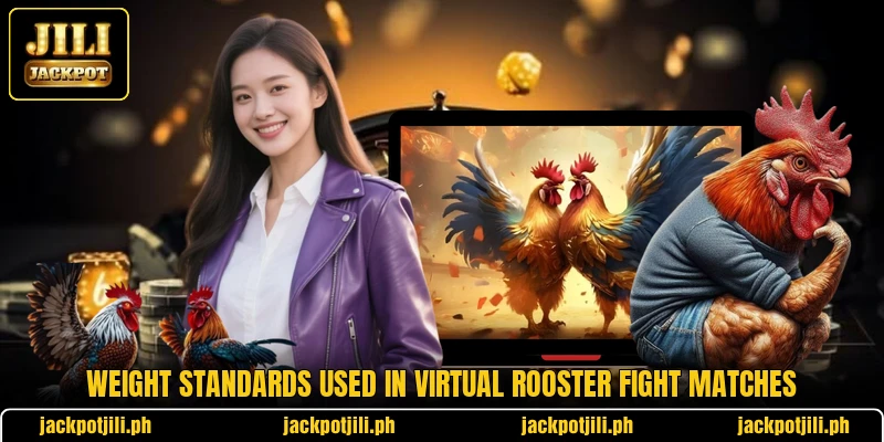 Weight standards used in virtual rooster fight matches Weight standards used in virtual rooster fight matches